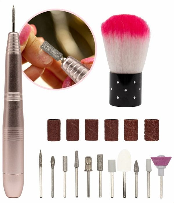 Be Lavish Elektrische Nagelvijl - Manicure en Pedicureset - Nagelfrees - Extra Nagelstofborstel