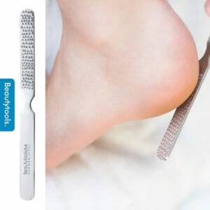 BeautyTools Pedicure Eeltverwijderaar - Inox Voetvijl / Voetrasp Voor Callus / Eelt en Harde Huid - Dubbelzijdige (Grove en fijne kant) (15 cm) - (NF-1086)