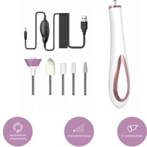 Beautyloves Elektrische Nagelvijl - Manicure en Pedicure set Electrisch - Elektrische Nagelfrees