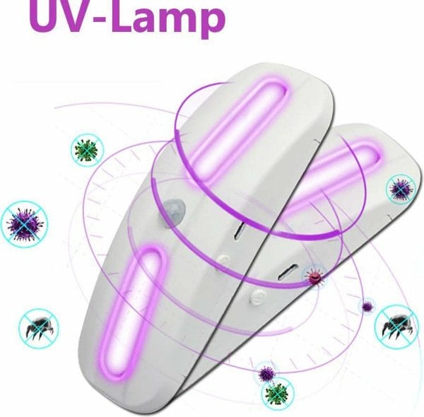 Belesy® DUO UV LED lamp - 12 LED's - Oplaadbaar - Bewegingssensor - USB kabel - Bevestigingsmateriaal - Wit - Cadeau