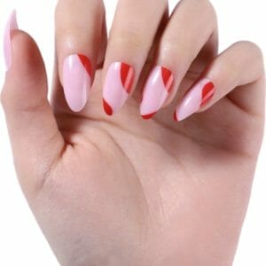 Berry Love - Nail Tabs - Press on Nails - Nep Nagels - Plak Nagels Roze Rood