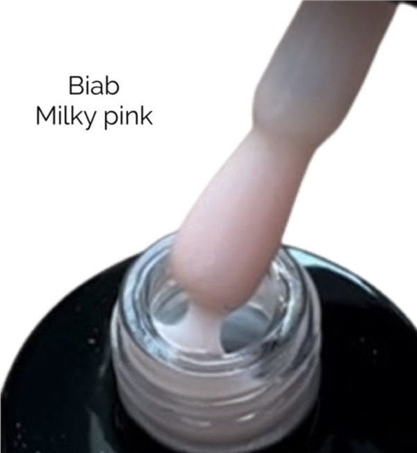 Biab milky pink 8ml - biab nagels - nagelverharder - gelnagels - gellak uitharden - gel nagels verlenging