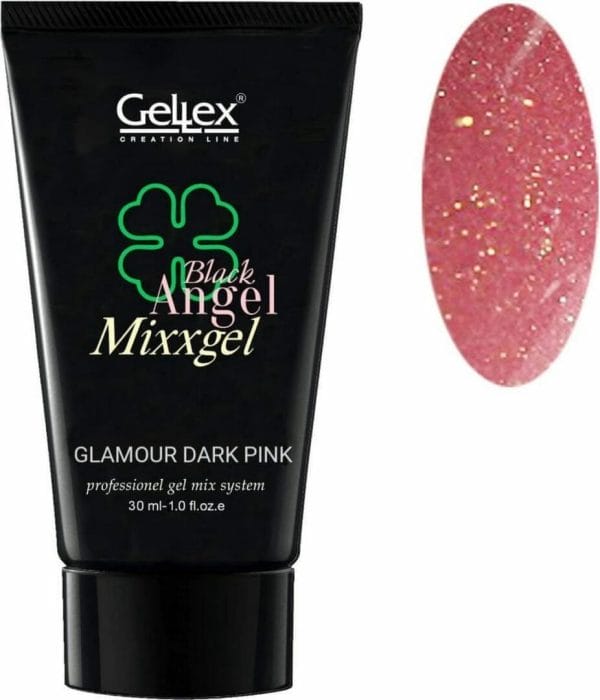 Black Angel Mixxgel, Polygel, Polyacryl gel, Glamour Dark Pink 30ml