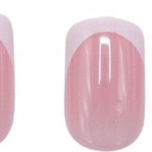 Boozyshop ® Nepnagels French Manicure - Plaknagels Wit & Roze - 24 Stuks - Kunstnagels - Press On Nails - Pink & White - Nail Art - Plaknagels met Lijm - French Nails