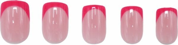 Boozyshop ® nepnagels hot pink - plaknagels roze - 24 stuks - kunstnagels - french manicure - press on nails - manicure - nail art - plaknagels met lijm - french nails