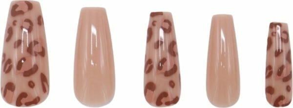 Boozyshop ® nepnagels panther - plaknagels panterprint - 24 stuks - kunstnagels - press on nails - manicure - nail art - plaknagels met lijm - french nails