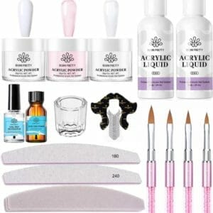 Born Pretty - Acrylpoeder set - Acrylpoeder - Acryl liquid - Acryl - Monomer - Acryl nagels starterspakket - Acrylpoeder transparant - Acrylpoeder wit - Acrylpoeder roze - Acrylic powder - Acrylic nail kit - Acryl set - Acryl vloeistof - Acryl poeder