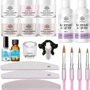 Born Pretty - Acrylpoeder set - Acrylpoeder - Acryl liquid - Acryl - Monomer - Acryl nagels starterspakket - Acrylpoeder transparant - Acrylpoeder wit - Acrylpoeder roze - Acrylic powder - Acrylic nail kit - Acryl set - Acryl vloeistof - Acryl poeder