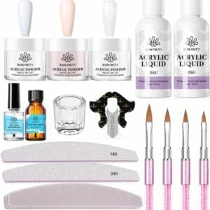 Born Pretty - Acrylpoeder set - Acrylpoeder - Acryl liquid - Acryl - Monomer - Acryl nagels starterspakket - Acrylpoeder transparant - Acrylpoeder wit - Acrylpoeder roze - Acrylic powder - Acrylic nail kit - Acryl set - Acryl vloeistof - Acryl poeder