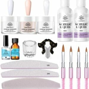 Born Pretty - Acrylpoeder set - Acrylpoeder - Acryl liquid - Acryl - Monomer - Acryl nagels starterspakket - Acrylpoeder transparant - Acrylpoeder wit - Acrylpoeder roze - Acrylic powder - Acrylic nail kit - Acryl set - Acryl vloeistof - Acryl poeder