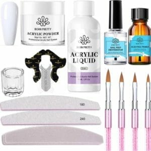 Born Pretty - Acrylpoeder set - Acrylpoeder - Acryl liquid - Acryl - Monomer - Acryl nagels starterspakket - Acrylpoeder transparant - Acrylpoeder wit - Acrylpoeder roze - Acrylic powder - Acrylic nail kit - Acryl set - Acryl vloeistof - Acryl poeder