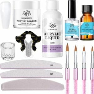 Born Pretty - Acrylpoeder set - Acrylpoeder - Acryl liquid - Acryl - Monomer - Acryl nagels starterspakket - Acrylpoeder transparant - Acrylpoeder wit - Acrylpoeder roze - Acrylic powder - Acrylic nail kit - Acryl set - Acryl vloeistof - Acryl poeder