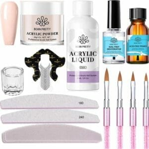 Born Pretty - Acrylpoeder set - Acrylpoeder - Acryl liquid - Acryl - Monomer - Acryl nagels starterspakket - Acrylpoeder transparant - Acrylpoeder wit - Acrylpoeder roze - Acrylic powder - Acrylic nail kit - Acryl set - Acryl vloeistof - Acryl poeder