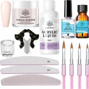 Born Pretty - Acrylpoeder set - Acrylpoeder - Acryl liquid - Acryl - Monomer - Acryl nagels starterspakket - Acrylpoeder transparant - Acrylpoeder wit - Acrylpoeder roze - Acrylic powder - Acrylic nail kit - Acryl set - Acryl vloeistof - Acryl poeder