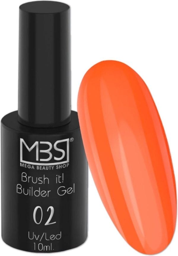 Build it gel- biab gel - builder- gelnagels- oranje - 10ml- uv/led