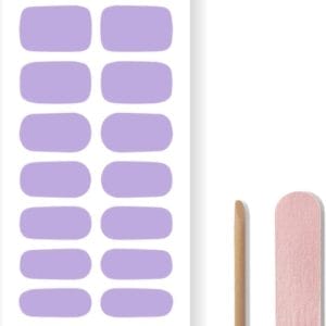 By Emily® Gel Nail Wraps & Gellak Stickers - Lavender Whispers - Nagelstickers - Gel Nagel Folie - DIY Manicure - Langhoudende Nail Art - UV LED Lamp Vereist - Trendy Designs - Nagelstickers Kerst - Kerst Stickers - Veilig voor Nagels - 20 Stickers