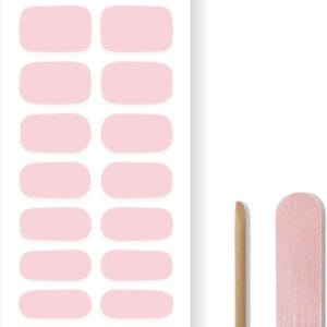 By Emily® Gel Nail Wraps & Gellak Stickers - Off pink - Nagelstickers - Gel Nagel Folie - DIY Manicure - Langhoudende Nail Art - UV LED Lamp Vereist - Trendy Designs - Valentine - Nails - Nagels Inspiratie - Veilig voor Nagels - 20 Stickers