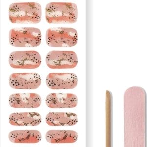 By Emily® Gel Nail Wraps & Gellak Stickers - Pink Swirl - Nagelstickers - Gel Nagel Folie - DIY Manicure - Langhoudende Nail Art - UV LED Lamp Vereist - Trendy Designs - SpringNails- Lente - Nagels Inspiratie - Veilig voor Nagels - 20 Stickers