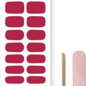By Emily® Gel Nail Wraps & Gellak Stickers - Raspberry Kisses - Nagelstickers - Gel Nagel Folie - DIY Manicure - Langhoudende Nail Art - UV LED Lamp Vereist - Trendy Designs - SpringNails- Lente - Nagels Inspiratie - Veilig voor Nagels - 20 Stickers