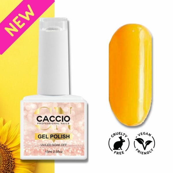 CACCIO® Gellak - 09 Summer Sunshine 15ml - Gelnagels - UV/LED Gel nagellak - Hoge Pigment - Hoge Kwaliteit - Professioneel Gebruik - Nagelstudio