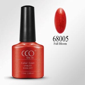 CCO Shellac-Full Bloom 68005-Rode Basis Vol Rode Glitters-Gel Nagellak