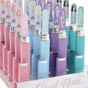 CGB GIFTWARE Cloud & Nine Mermaid Glass Nail File in case (assorted colours)