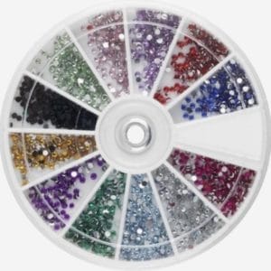 CHPN - Nail art steentjes - Diamantjes voor op nagels - Manicure - Nailart - Nail-art - Diamantjes voor Nail Art - Rhinestone Steentjes in Diverse Kleuren - Universeel - Nagelstyliste