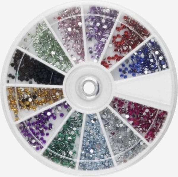 Chpn - nail art steentjes - diamantjes voor op nagels - manicure - nailart - nail-art - diamantjes voor nail art - rhinestone steentjes in diverse kleuren - universeel - nagelstyliste