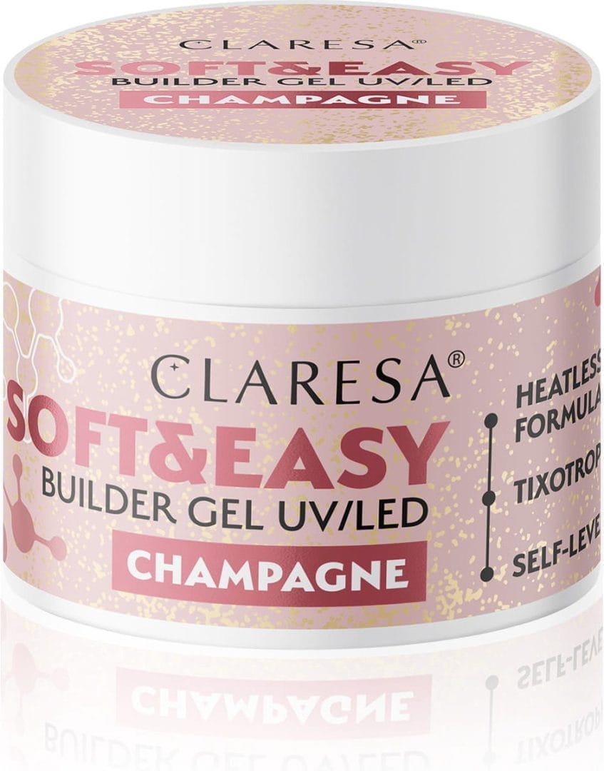 Claresa-soft en easy buildergel- biab-champagne- gel 90 gr Claresa-soft en easy buildergel- biab-champagne- gel 90 gr
