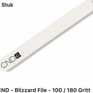 CND - Tools - Blizzard File - Wit - Nagelvijl - Vijl - Nagel Verzorging - Manicure - Pedicure - 100/180 Gritt - 1 Stuk