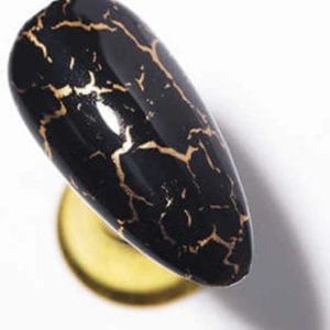 Cabantis Nagel folie|Nail wraps|Nagels|Nail art|Nagelfolie|Transferfolie nagels|Nagel wrap|Nail foil|Crack|Zwart-Goud