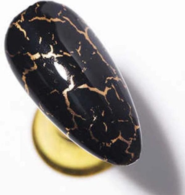 Cabantis nagel folie|nail wraps|nagels|nail art|nagelfolie|transferfolie nagels|nagel wrap|nail foil|crack|zwart-goud