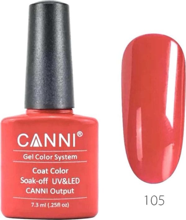 Canni - Gel nagellak - Gellak - Gelpolish - Gel Polish - UV & LED - Bright Red (105)