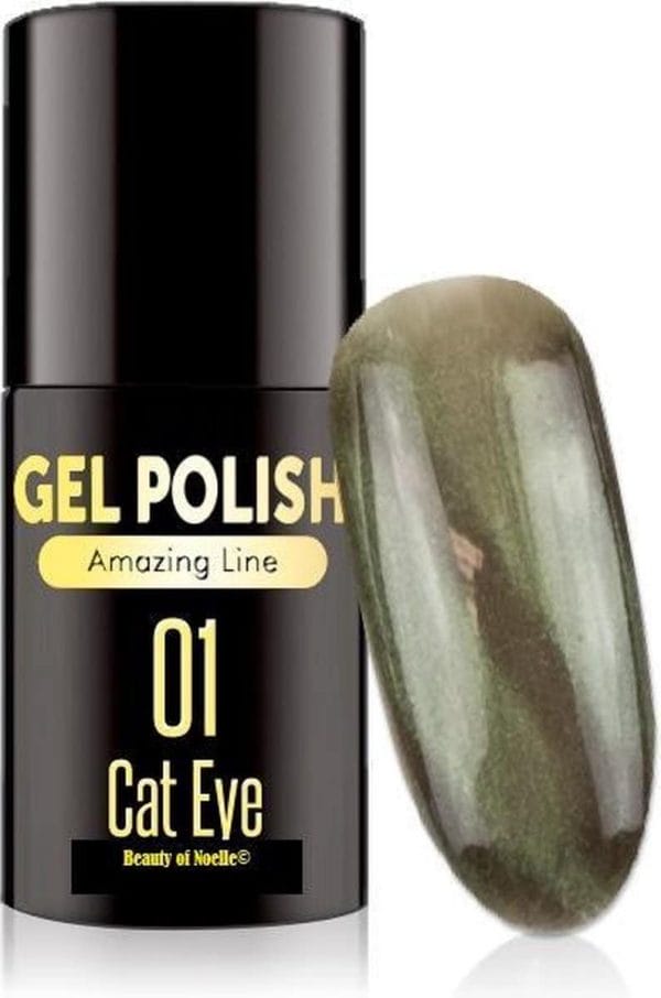 Cat-Eye Groen 01- Magnetic Gelpolish incl. magneet stick - gellak, acryl nagels, gel nagels, pedicure, nepnagels