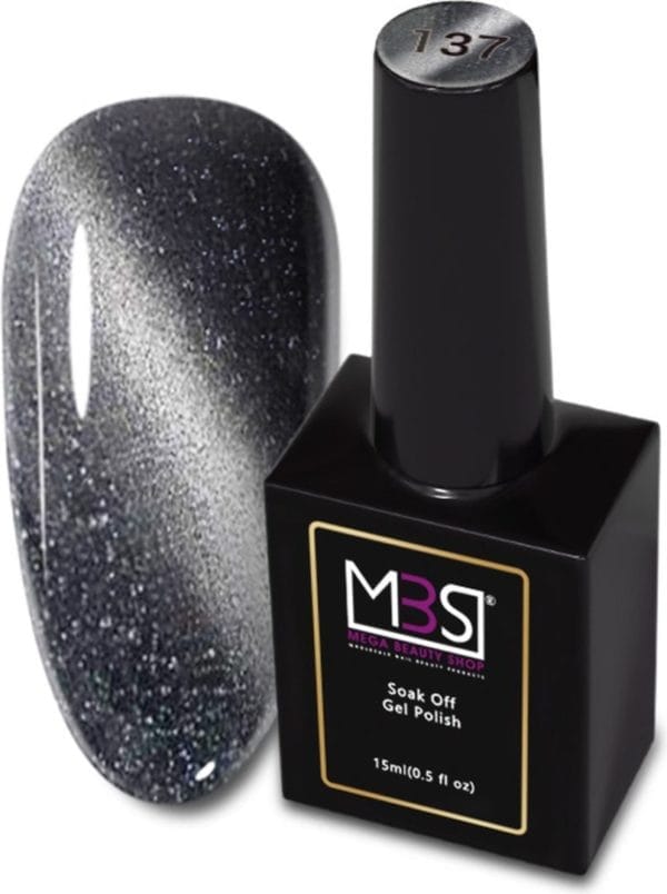 Cat eye gellak - gellak - cat eye magneet - cat eye gel polish- gellak - nagellak - zilver