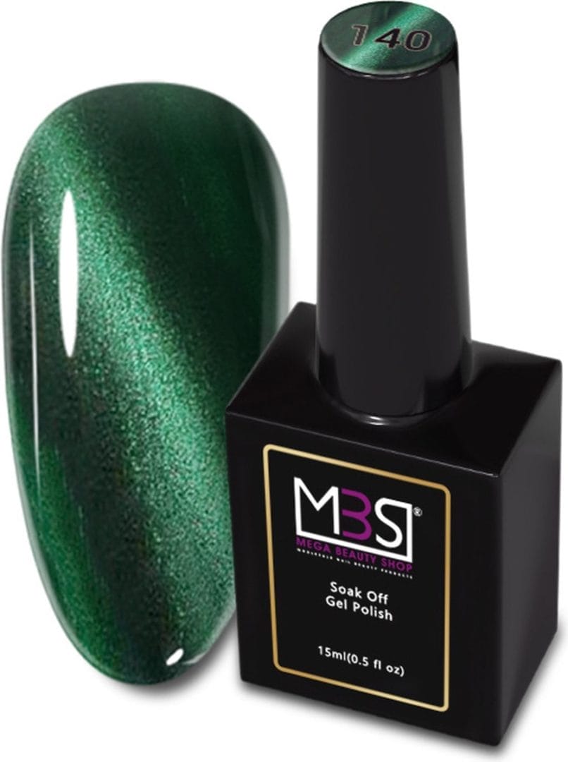 Cat eye gellak - gellak - cat eye magneet - gellak - nagellak - groen - glitterlak Cat eye gellak - gellak - cat eye magneet - gellak - nagellak - groen - glitterlak