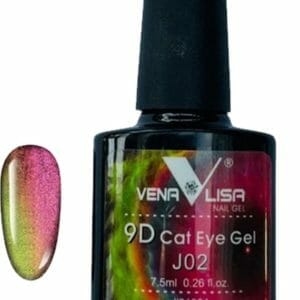 Cateye gellak 9D J02 - Gel nagels - Gellak - Cateye nailart - Nailart - Nagelsalon - Nagelstyliste - Nagel versiering - Glitters nagel