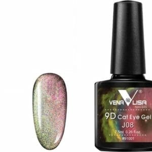 Cateye gellak 9D J08 - Gel nagels - Gellak - Cateye nailart - Nailart - Nagelsalon - Nagelstyliste - Nagel versiering - Glitters nagel