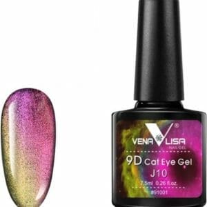 Cateye gellak 9D J10 - Gel nagels - Gellak - Cateye nailart - Nailart - Nagelsalon - Nagelstyliste - Nagel versiering - Glitters nagel