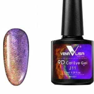 Cateye gellak 9D J11 - Gel nagels - Gellak - Cateye nailart - Nailart - Nagelsalon - Nagelstyliste - Nagel versiering - Glitters nagel