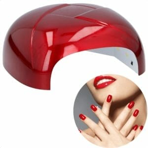Cheqo® UV LED Nageldroger met 21 LED Lampjes - Nagellamp - 15/30/60s Timer - Automatische Bewegingssensor - 36W - Voor Handen & Voeten - Gellak - Rood