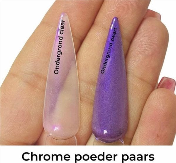 Chrome poeder 10ml paars - Nailart - Chrome poeder nagels - Nagelsalon - Nagelstyliste - Nepnagels - Nail art poeder - Nails