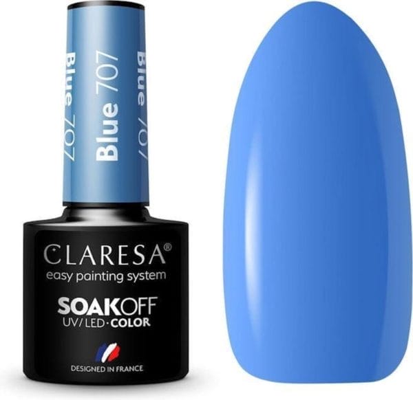 Claresa uv/led gellak blauw #707 - 5ml.