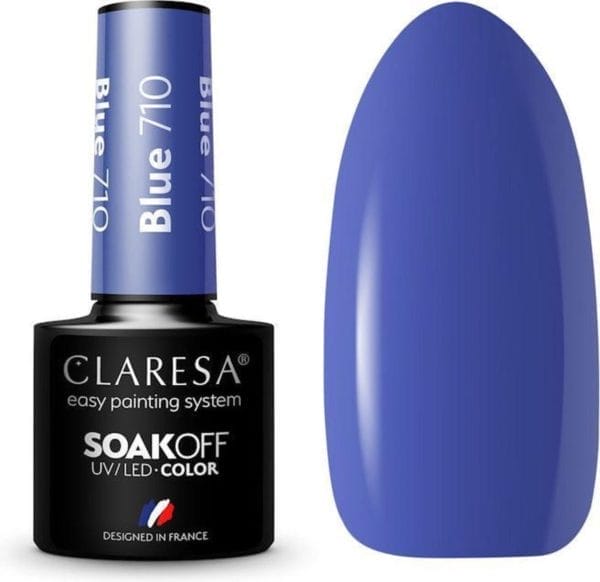 Claresa uv/led gellak blauw #710 - 5ml.