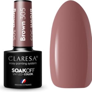 Claresa UV/LED Gellak Bruin #305 - 5ml.