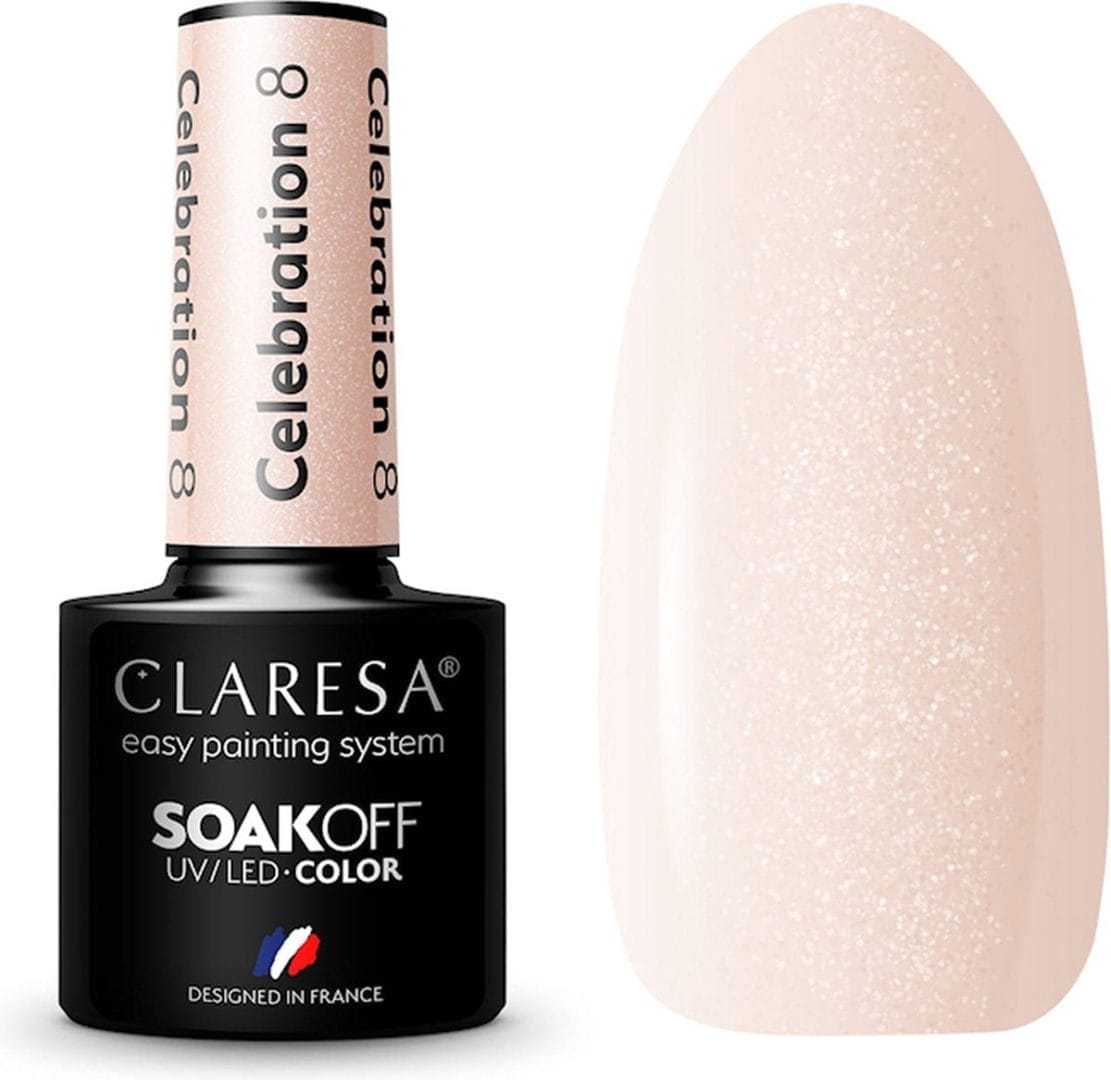 Claresa uv/led gellak celebration #8 - 5ml. Claresa uv/led gellak celebration #8 - 5ml.