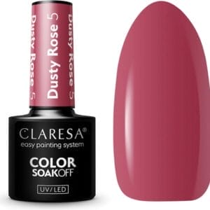 Claresa UV/LED Gellak Dusty Rose #5 - 5ml.