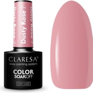 Claresa UV/LED Gellak Dusty Rose #7 - 5ml.