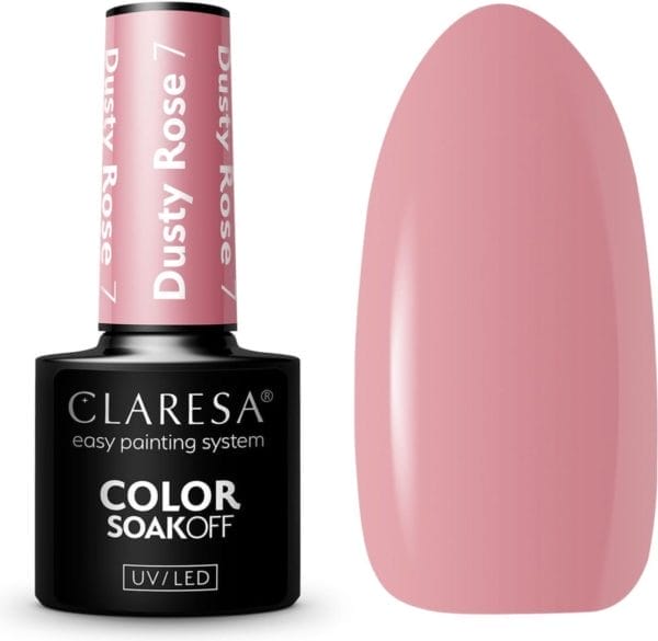 Claresa uv/led gellak dusty rose #7 - 5ml.