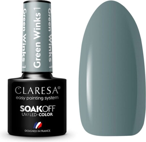 Claresa uv/led gellak green winks #1 - 5ml.